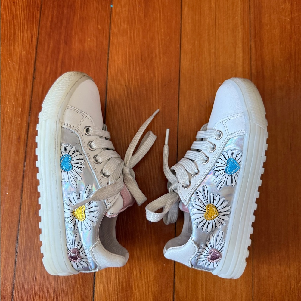 Floral Embroidered Sneakers